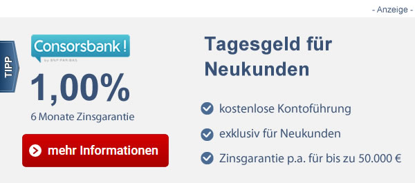 Jetzt Tagesgeld Top-Zins sichern!