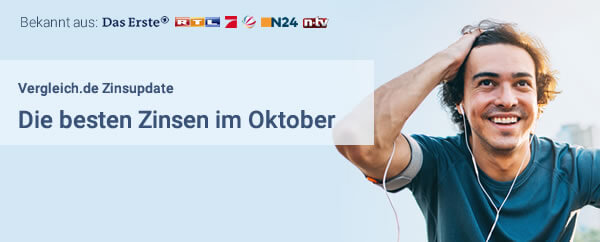 Vergleich.de Zinsupdate Oktober 2018: Die besten Zinsen im Oktober