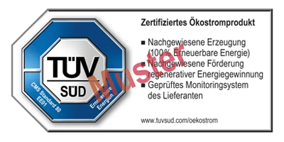 Muster Siegel TÜV SÜD CMS Standard 80 EE01